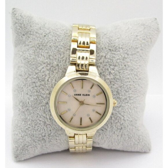 Women Anne Klein Quartz WR Analog 31mm Dial Causal Round Bracelet Watch (G466) - Picture 1 of 9